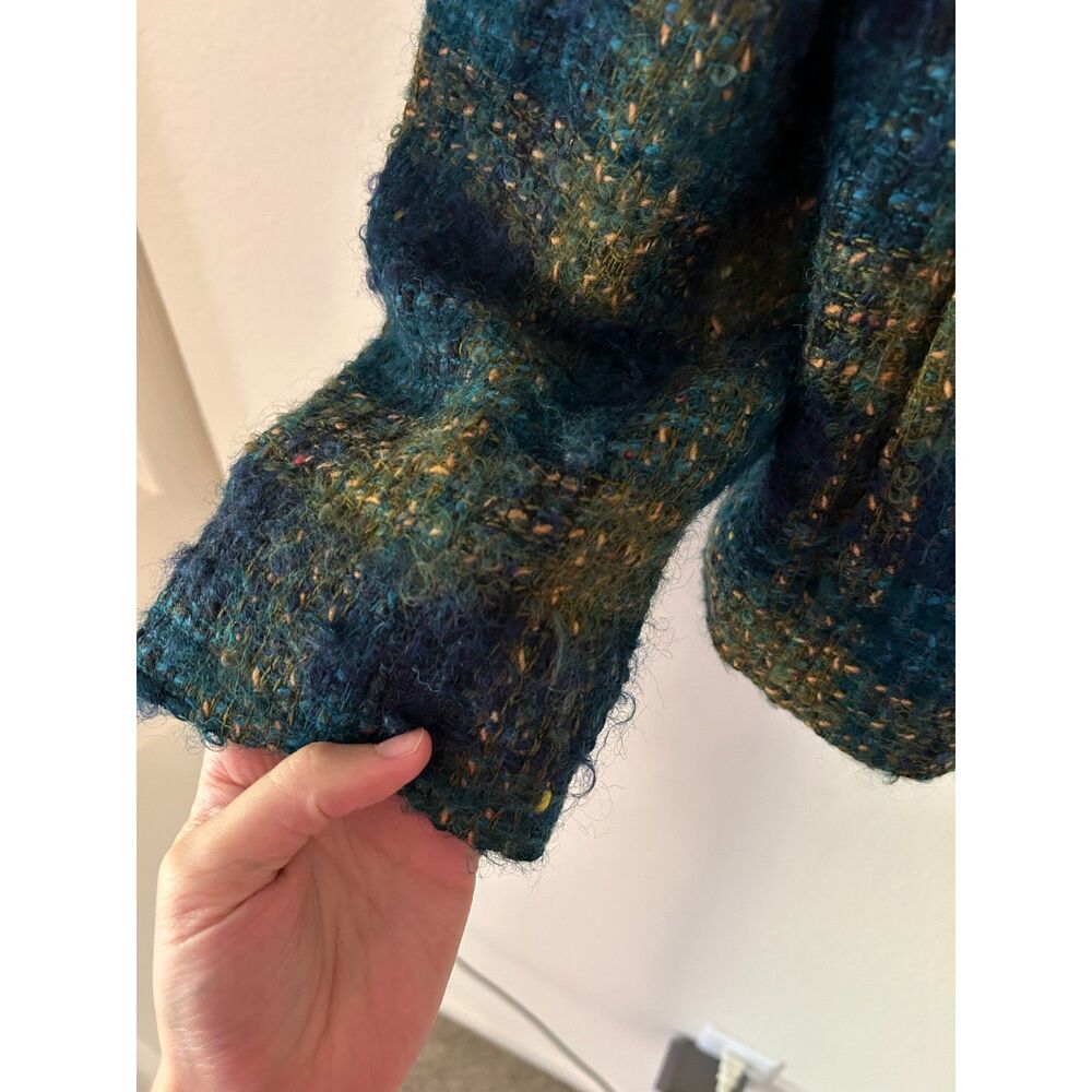 Vintage Jones New York Blazer Blue Wool Mohair Plaid Lined - Picture 5 of 7